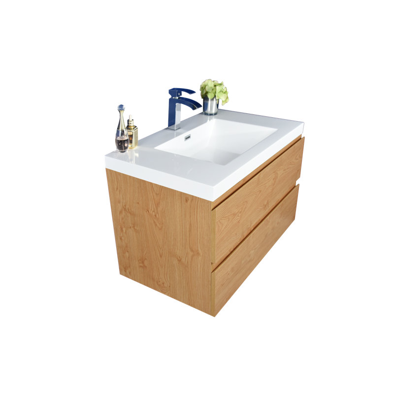 Ebern Designs 36" Wall Mounted Single Bathroom Vanity Base Only